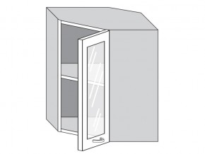1.60.3у Шкаф настенный (h=720) угловой на 600мм со стекл. дверцей в Новой Ляле - novaya-lyalya.магазин96.com | фото