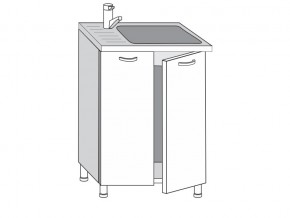 2.60.2мн Шкаф-стол на 600мм под накладную мойку с 2-мя дверцами в Новой Ляле - novaya-lyalya.магазин96.com | фото