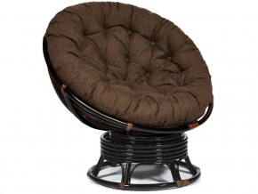 Кресло-качалка Papasan w 23/01 B с подушкой Antique brown, ткань Коричневый в Новой Ляле - novaya-lyalya.магазин96.com | фото