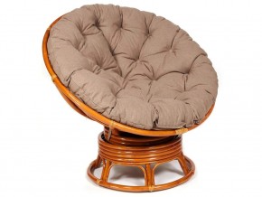 Кресло-качалка Papasan w 23/01 B с подушкой Cognac, экошерсть Коричневый в Новой Ляле - novaya-lyalya.магазин96.com | фото