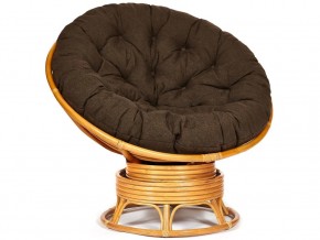 Кресло-качалка Papasan w 23/01 B с подушкой Honey, ткань Коричневый в Новой Ляле - novaya-lyalya.магазин96.com | фото