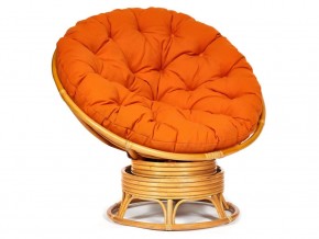 Кресло-качалка Papasan w 23/01 B с подушкой Honey, ткань Оранжевый в Новой Ляле - novaya-lyalya.магазин96.com | фото