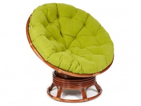 Кресло-качалка Papasan w 23/01 B с подушкой Pecan, флок Олива в Новой Ляле - novaya-lyalya.магазин96.com | фото