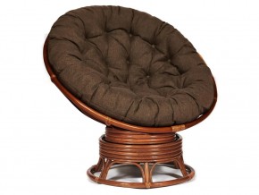 Кресло-качалка Papasan w 23/01 B с подушкой Pecan, ткань Коричневый в Новой Ляле - novaya-lyalya.магазин96.com | фото