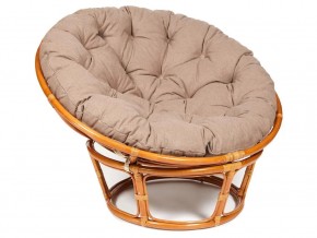 Кресло Papasan 23/01 W с подушкой Cognac, экошерсть Коричневый в Новой Ляле - novaya-lyalya.магазин96.com | фото