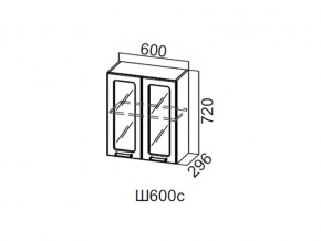 Ш600с/720 Шкаф навесной 600/720 (со стеклом) в Новой Ляле - novaya-lyalya.магазин96.com | фото