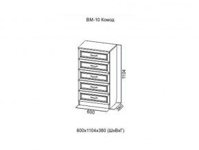 ВМ-10 Комод в Новой Ляле - novaya-lyalya.магазин96.com | фото